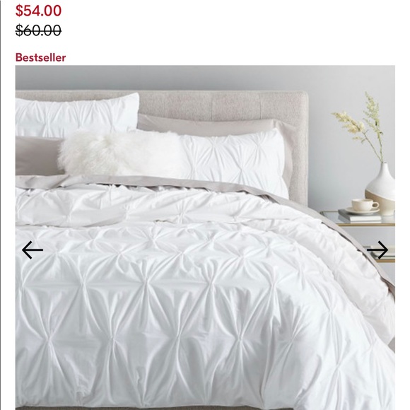 West Elm Organic Green Pintuck Euro Sham Cover - Picture 4 of 5